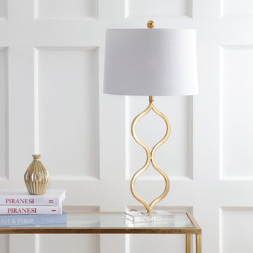Levi 31.5" Metal/Crystal LED Table Lamp - JONATHAN Y